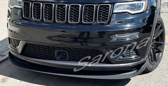Custom Jeep Grand Cherokee  SUV/SAV/Crossover Front Add-on Lip (2017 - 2021) - $490.00 (Part #JP-041-FA)